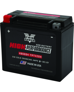 Twin Power YTX-20H High Performance Battery Replaces H-D 65991-82B Made in USA 310 CCA - 485004