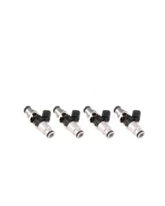 Injector Dynamics ID1300X Injectors- 14mm Top Adapter (Grey) - 14mm (Silver) Lower O-Ring - Set Of 4 - 1300.60.14.14B.4