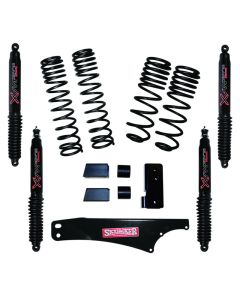 Skyjacker 2007-2018 Jeep Wrangler JK 2 Door 4WD Long Travel 2in-2.5in Lift Kit w/Black Max Shocks - JK20BPBLT