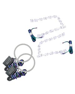 Oracle 11-19 Chrysler 300C DRL Upgrade w/ Halo Kit - ColorSHIFT w/o Controller - 2642-334