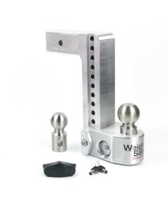 Weigh Safe 10in Drop Hitch w/Built-in Scale & 2.5in Shank (10K/18.5K GTWR) - Aluminum - WS10-2.5
