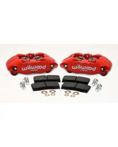 Wilwood DPHA Front Caliper & Pad Kit Red Honda / Acura w/ 262mm OE Rotor - 140-13029-R