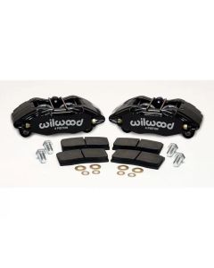 Wilwood DPHA Front Caliper & Pad Kit Black Honda / Acura w/ 262mm OE Rotor - 140-13029
