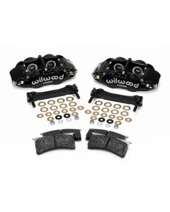Wilwood Narrow Superlite 4R Rear Caliper & Bracket Kit - Black 97-13 C5/C6 Corvette w/ OEM Rotors - 140-14026