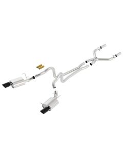Borla 2011-2012 Mustang GT 5.0L Black Chrome 4.5in Rd Tip ATAK Catback Exhaust - 140372BC