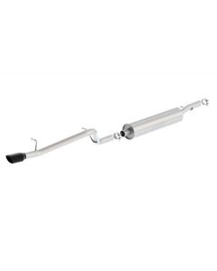 Borla 12-16 Jeep Wrangler V6 4WD Dirt Sport Cat-Back 2.5in Single Square Rolled Angle Cut Rear - 140479BC