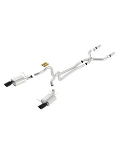 Borla 13-14 Mustang GT/Boss 302 5.0L V8 RWD Single Split Rear Exit ATAK Black Chrome CB Exhaust - 140516BC