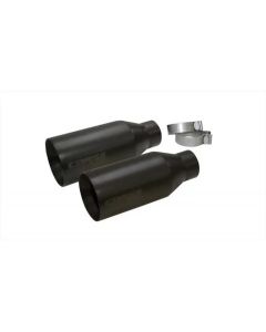CORSA Performance Single 5.0 Straight Cut Black Cerakote Tip Kit Ford Raptor 2017-2019- CORS-14051B