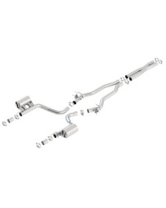 Borla 2015 Dodge Charger Hellcat 6.2L V8 ATAK Catback Exhaust w/ Valves No Tips Factory Valance - 140667