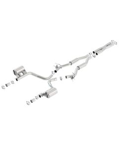Borla 15-16 Dodge Challenger SRT 392 S-Type Catback Exhaust Single Split Rear Exit (No Tip) - 140677