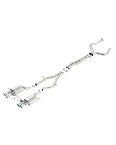 Borla 2016 Cadillac ATS-V 3.6L Twin Turbo Catback Exhaust 4in Tips Dual Split Rear Exit - 140692
