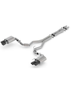 Borla 2018 Ford Mustang GT 5.0L AT/MT 3in S-Type Catback Exhaust Black Chrome Tips w/ Valves - 140742BC