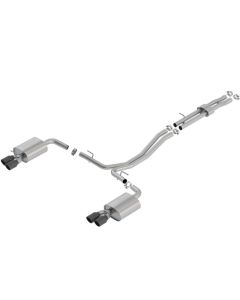 Borla 18-19 Ford Explorer Sport 3.5L 2.5in 2.25in Diameter S-Type Exhaust Black Chrome 3.5in Tip - 140765BC