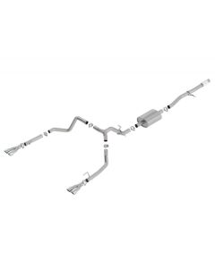 Borla 2019 Chevy Silverado 1500 5.3L V8 CC SB 147.4in WB S-Type Cat-Back w/ Quad Square Tips - 140781