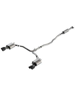 Borla 18-20 Toyota Camry XSE 3.5in Tip Dual Split Rear Exit Cat Back S-Type Exhaust Black Chrome - 140823BC