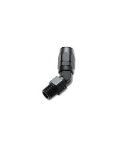 Vibrant Performance Anodized Black 3/8" NPT Male to -10AN Hose End 45 Degree Fitting- VIBR-26406