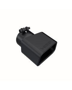 MBRP Black Coated Rectangle Angled Cut Fits 3" Systems Passenger Side Exhaust Tip - T5120BLK
