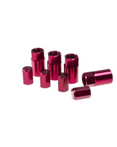 Wheel Mate Aluminum TPMS Valve Stem Cover - Red Anodize - 45930R