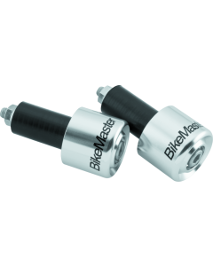 BikeMaster Anodized Aluminum Barend Pair - Silver - 152128