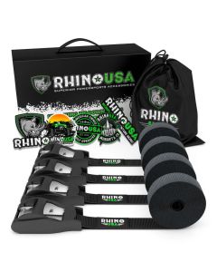 Rhino USA Lashing Straps 1In X 12Ft - Set Of 4 - LASHING-STRAP-4PK