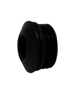 DeatschWerks 10AN ORB Male Plug Low Profile Internal Allen/Hex (Incl O-Ring) - Anodized Matte Black - 6-02-0719-B