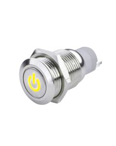 Oracle Pre-Wired Power Symbol On/Off Flush Mount LED Switch - Yellow - 2009-006