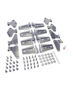 Rugged Ridge 07-18 Jeep Wrangler JKU Stainless Steel Door Hinge Kit - 11111.21