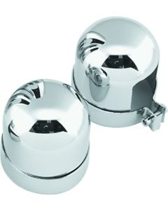 Bikers Choice 52-64 K XL 58-64 FL & Custom Chrome Shock Top Covers Replaces H-D 54707-84T - 490840