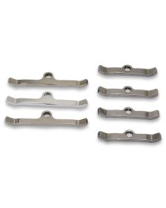 Moroso Chevrolet Big Block Valve Cover Hold Downs - Steel - Chrome Plated - Set of 7 - 68516