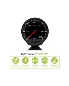 GReddy Sirius Meter - Oil Pressure 0/10.0kPa 74mm Analog Gauge (w/Oil Press Sensor & Harness Set) - 16001733