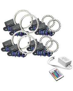 Oracle Vector Jeep Wrangler JK Grille Halo Kit - ColorSHIFT w/ Simple Controller - 5835-504