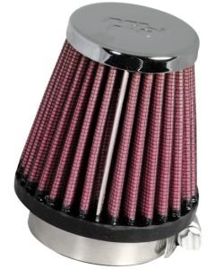 K&N Universal Chrome Filter 1 15/16 inch FLG / 3 inch Base / 2 inch Top / 3 inch Height - RC-1060