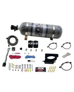 Nitrous Express GM LS 78mm 3-Bolt Nitrous Plate Kit (50-350HP) w/12lb Composite Bottle - 20935-12
