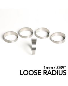 Ticon Industries 1.50in 45 Degree 2.2D/3.3in CLR Loose Radius 1mm Wall Titanium Pie Cuts - 5pk - 109-03801-0003