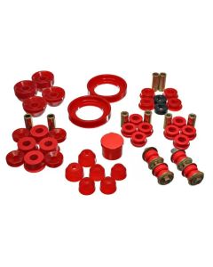 Energy Suspension 90-93 Honda Accord/Odyssey Red Hyper-Flex Master Bushing Set - 16.18108R