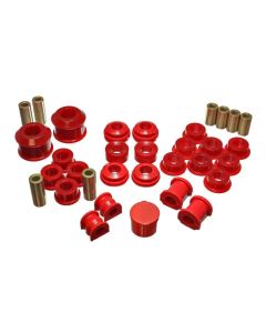 Energy Suspension 02-04 Acura RSX (includes Type S) Red Hyper-Flex Master Bushing Set - 16.18111R
