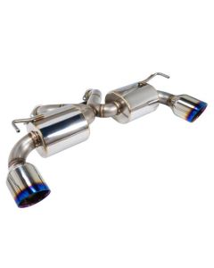Remark Nissan 370Z (Z34) V2 Axle Back Exhaust w/ Burnt Stainless Steel Double Wall Tip - RK-A2063N-01P