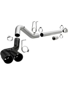MagnaFlow 08-18 Ford F-250/F-350/F-450 4.6L/6.7 DPF-Back Black 4in Dual Single Rear Exit - 17068