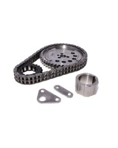 COMP Cams LS-X Double 9-Key Timing Set for GM LS Engines 1997-2019, Billet Steel, Black Finish, 3-Bolt Crank, 1.7 Ratio - 7106-5