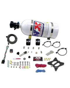 Nitrous Express 96-04 Ford Mustang 4.6L 2 Valve Nitrous Plate Kit w/10lb Bottle - 20946-10