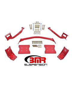 BMR 79-04 Fox Mustang Torque Box Reinforcement Plate Kit(TBR005R And TBR003R) - Red - TBR004R