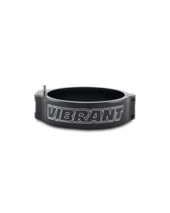Vibrant 3.50in O.D. Aluminized HD 2.0 Clamp - Anodized Black (Clamp Only) - 32537