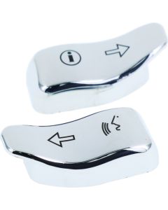 Bikers Choice 14-Up FLHT FLHX FLTRX Trike Chrome Turn Switch Signal Extensions Pr - 483316