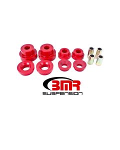 BMR 10-15 5th Gen Camaro Rear Cradle Pro Version Full Bushing Kit (Polyurethane) - Red - BK024
