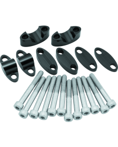 BikeMaster Aluminum Handlebar Risers 7/8in - Black - 151987