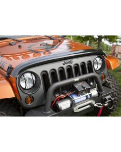 Rugged Ridge Wraparound Bug Deflector Smoke 07-18 Jeep Wrangler - 11350.02
