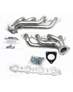 JBA 02-13 GM Truck 4.8L/5.3L LS Silver Ctd Cat4Ward Header - 1850S-2JS