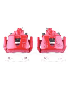 Power Stop 08-13 Mazda 3 Front Red Calipers w/Brackets - Pair - S2942B