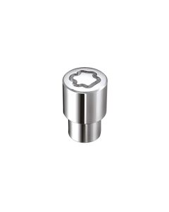 McGard Wheel Lock Nut Set - 4pk. (Reg. Shank Seat) 7/16-20 / 13/16 Hex / 1.38in. Length - Chrome - 21122
