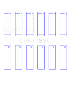 King Engine Bearings Audi Acz/Aah/Ack/Aej/Asn/Ltr (Size +0.25mm) Connecting Rod Bearing Set - CR6778SI0.25
